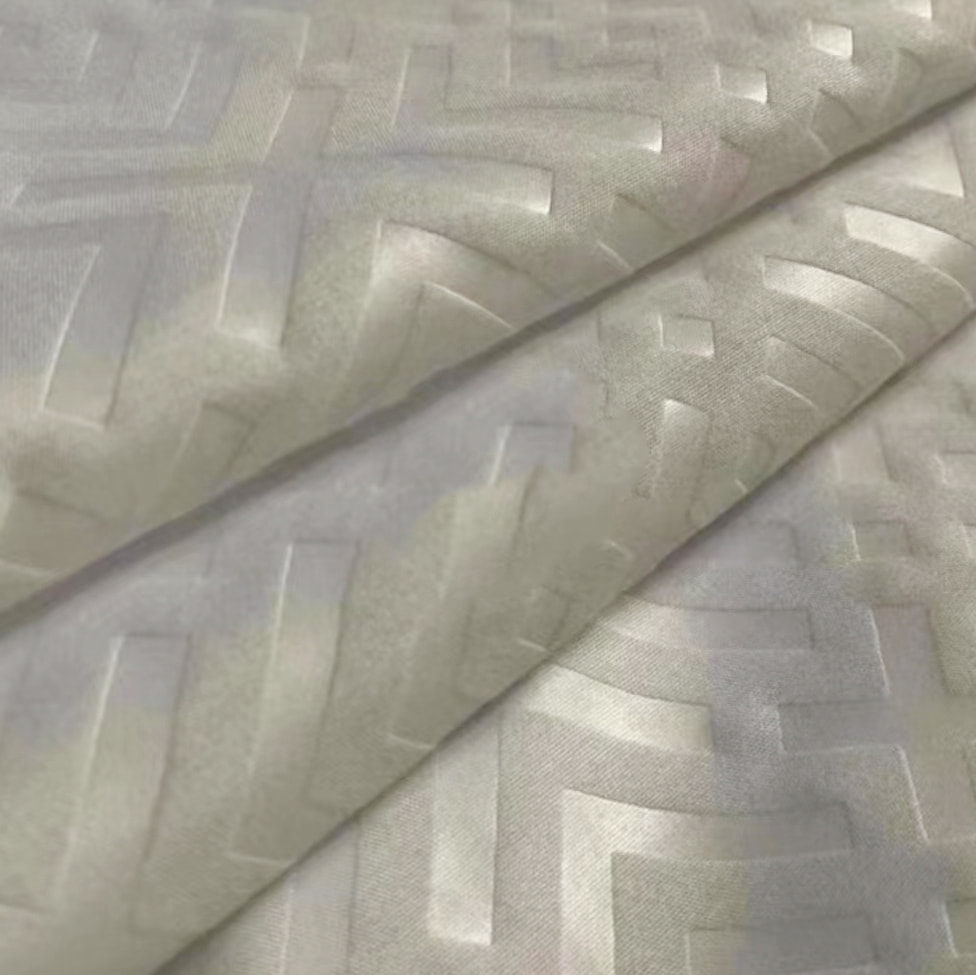 Twill dyed embossed home textile clothing fabric