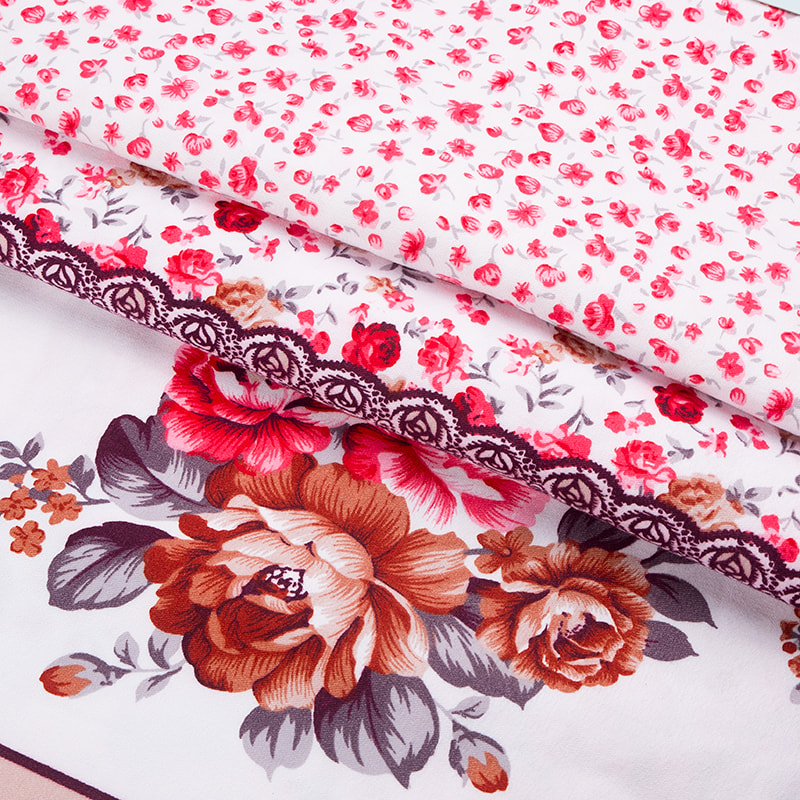 Disperse printed home textile clothing fabric