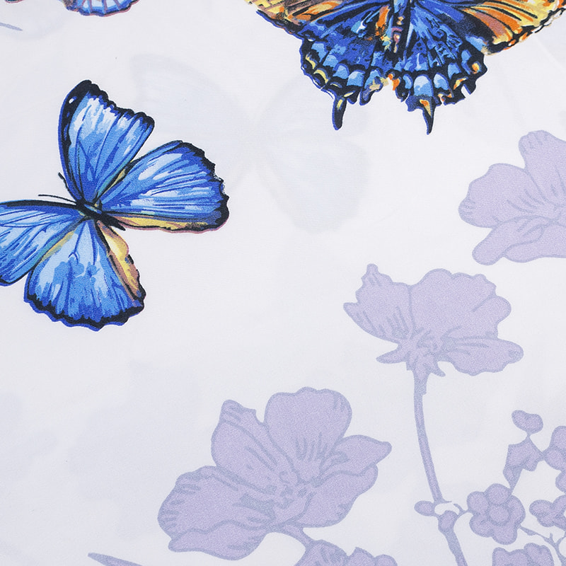 Disperse printed home textile clothing fabric