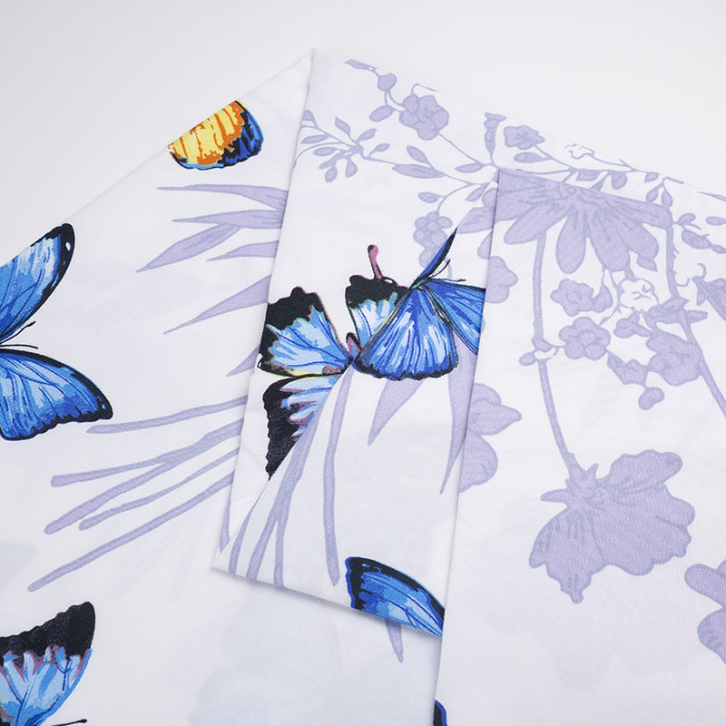 Disperse printed home textile clothing fabric