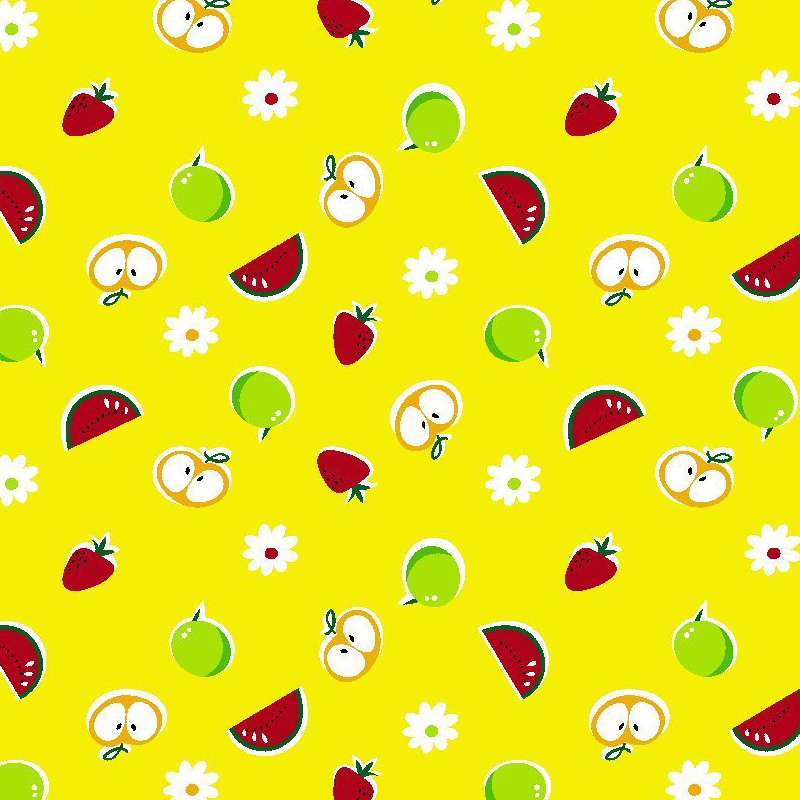 New design good quality China microfiber brushed fruit pattern fabric