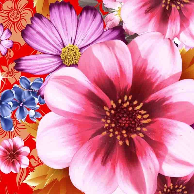 Factory supplier big 3D flower fabric 